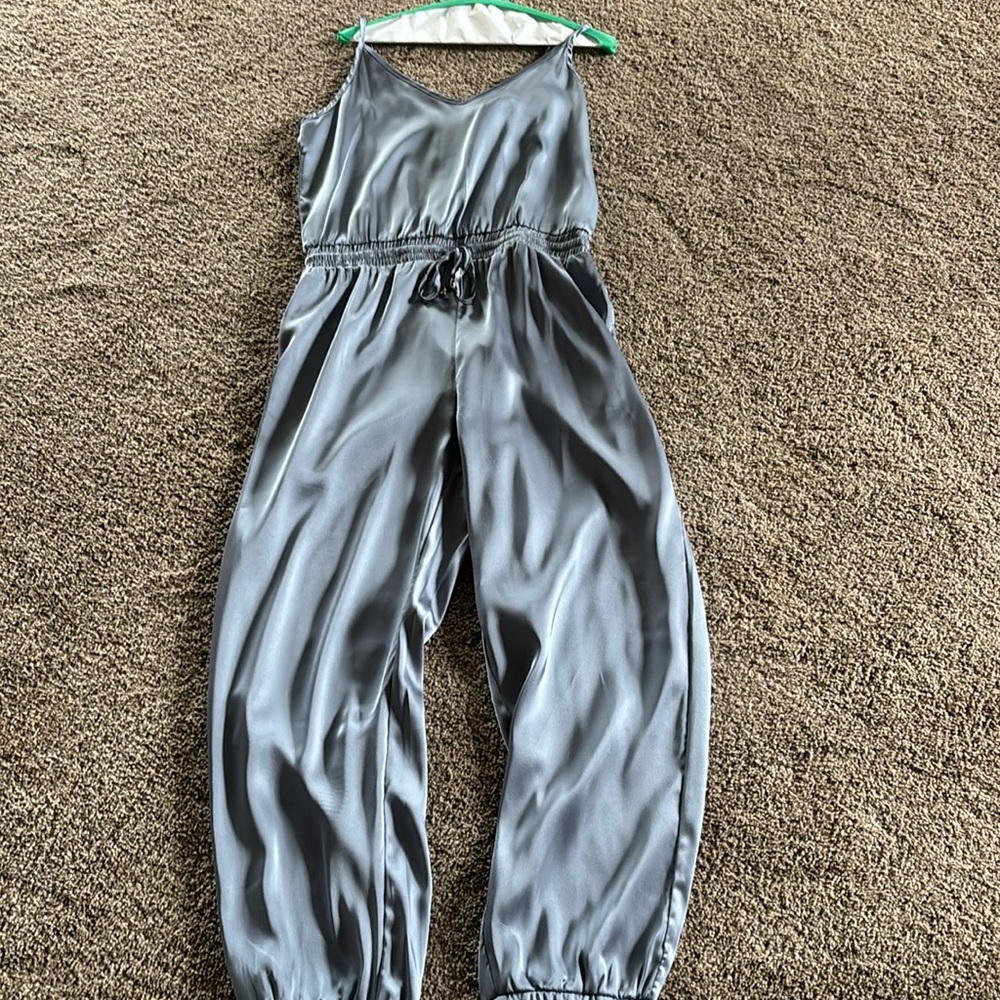 Spaghetti strap jumpsuit . Size Large excellent condition